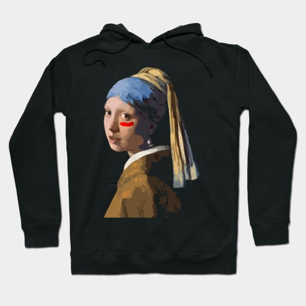 Ragazza col turbante Hoodie by Paskwaleeno